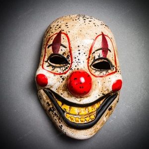 Halloween Scary Horns Devil Full Face Costume Mask